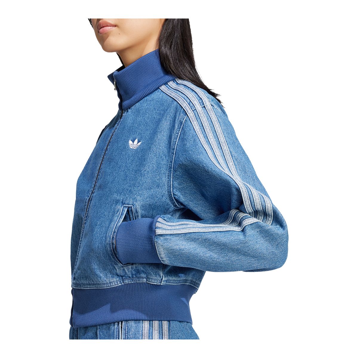 ジャケット adidas originals CN TT Women Denim Jackets adidas Originals CN TT Denim Fashion Comfortable Soft Loose