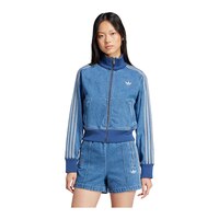 adidas Originals Women's Denim Track Jacket Front_Flat