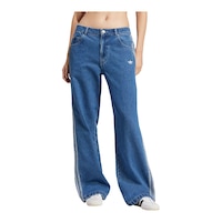 adidas Originals Women's Denim Pants Front_Flat