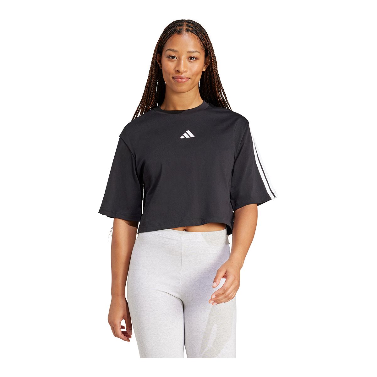 adidas Women's Sportswear 3-Stripe T Shirt