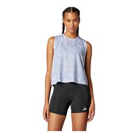 adidas Women's Own The Run Everyday All Over Print Tank Front_Flat