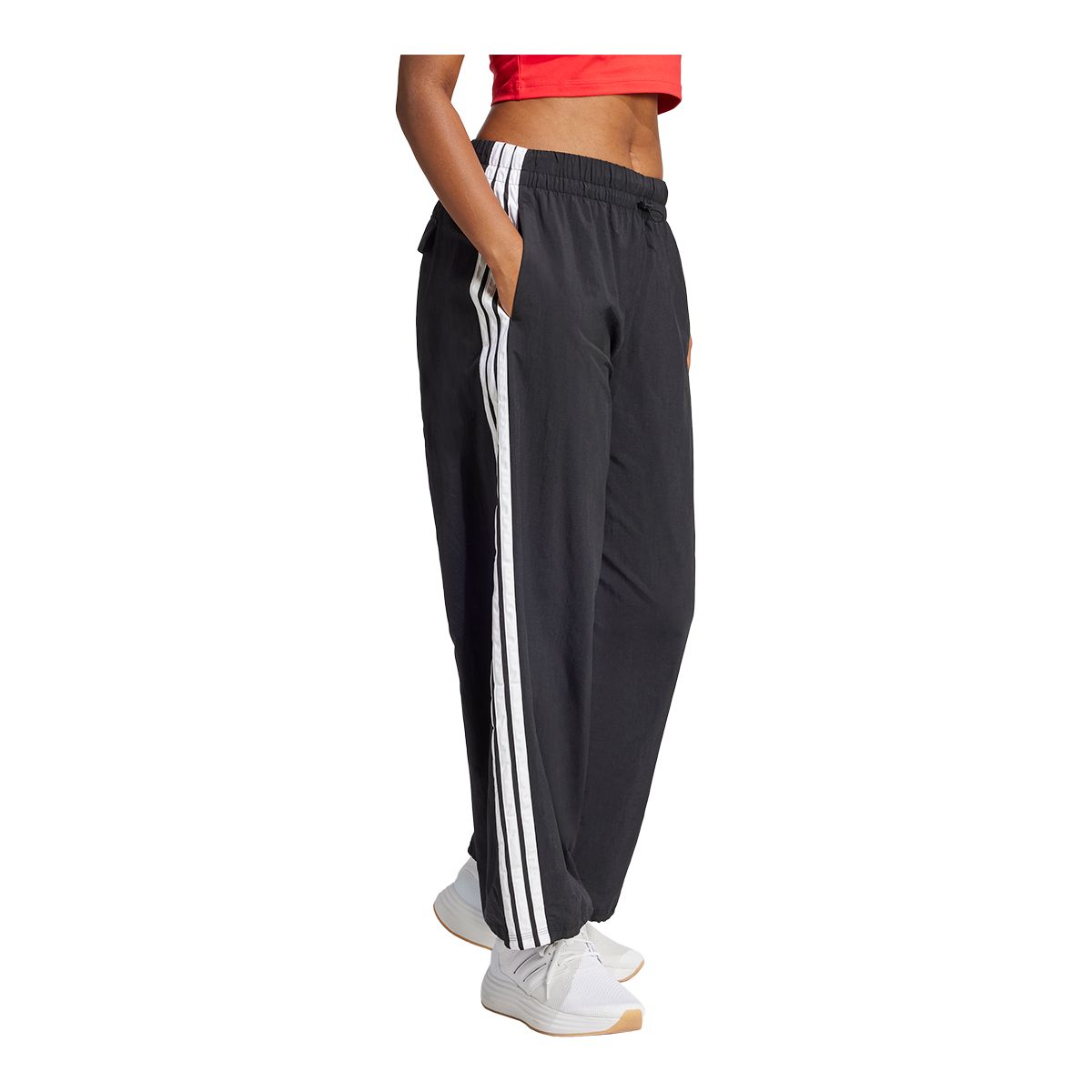 adidas Women's Sportswear 3-Stripe Woven Big Logo Pants
