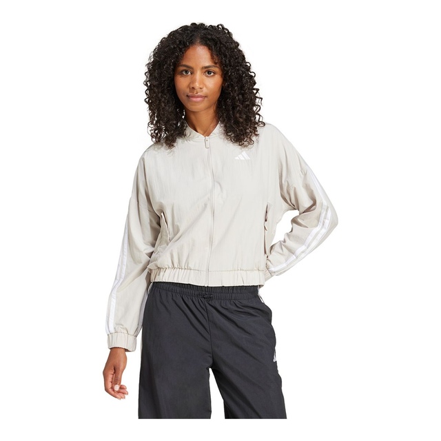 adidas Women's Sportswear 3-Stripe Woven Bomber Jacket