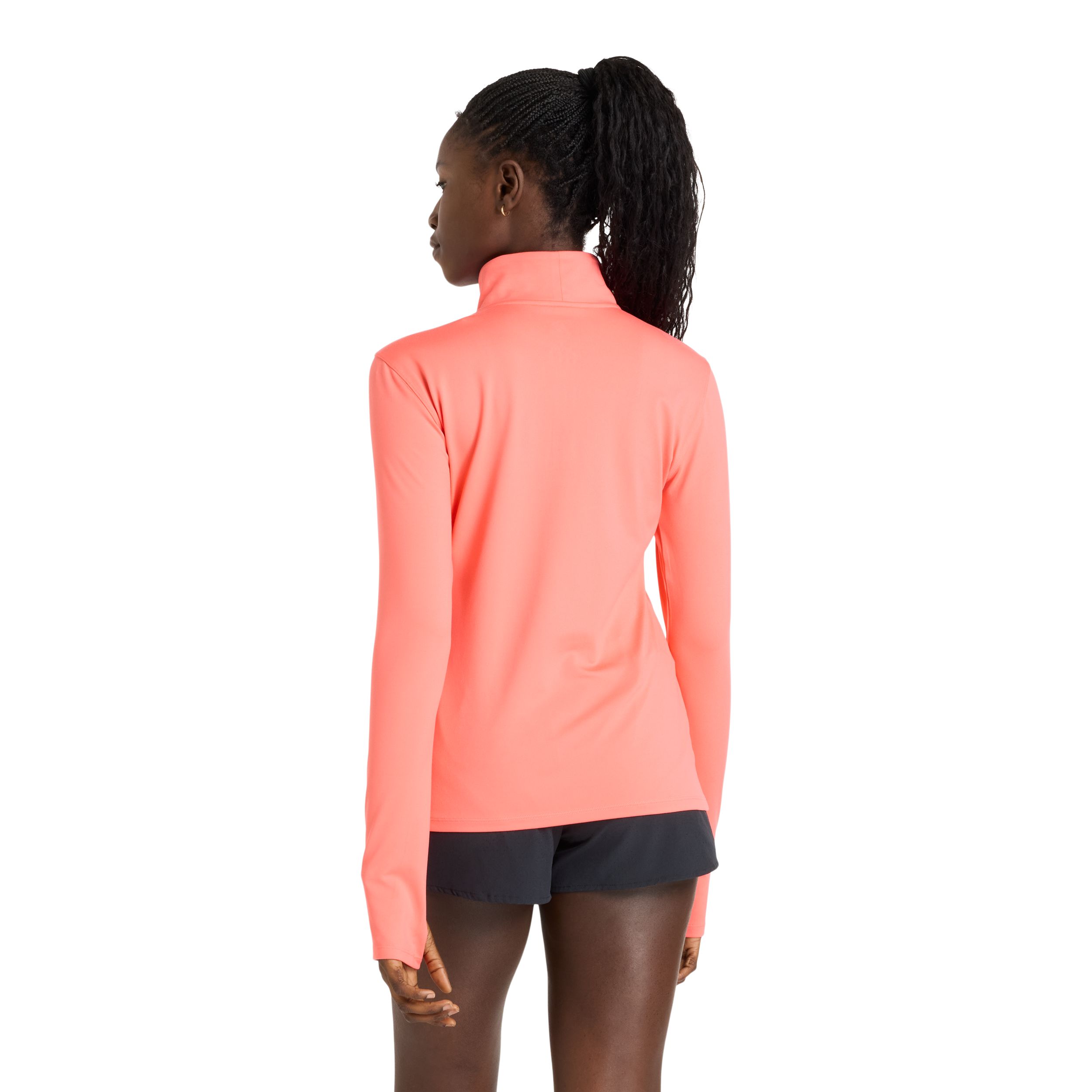 New Balance Women's Sport Essentials Space Dye 1/4 Zip Long Sleeve Top