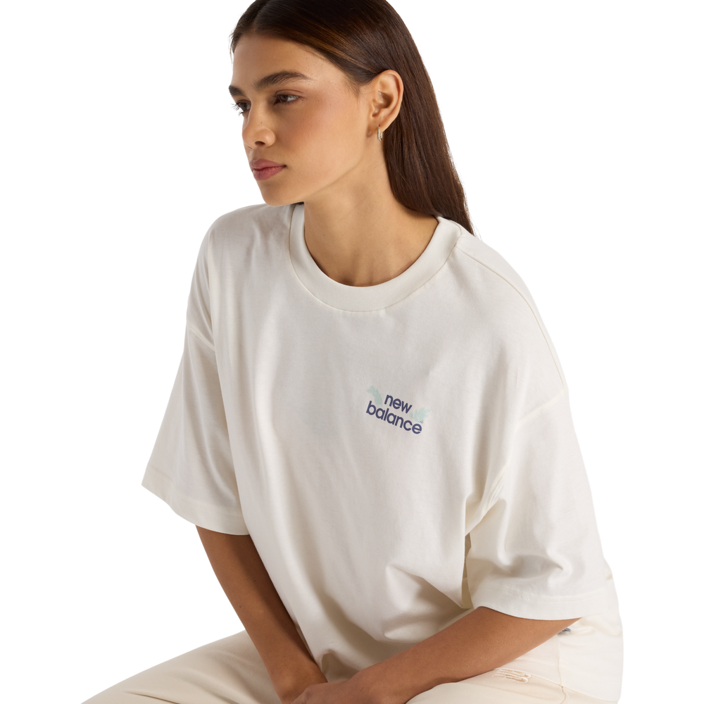 New Balance Women's Oversized Flower Graphic T-Shirt