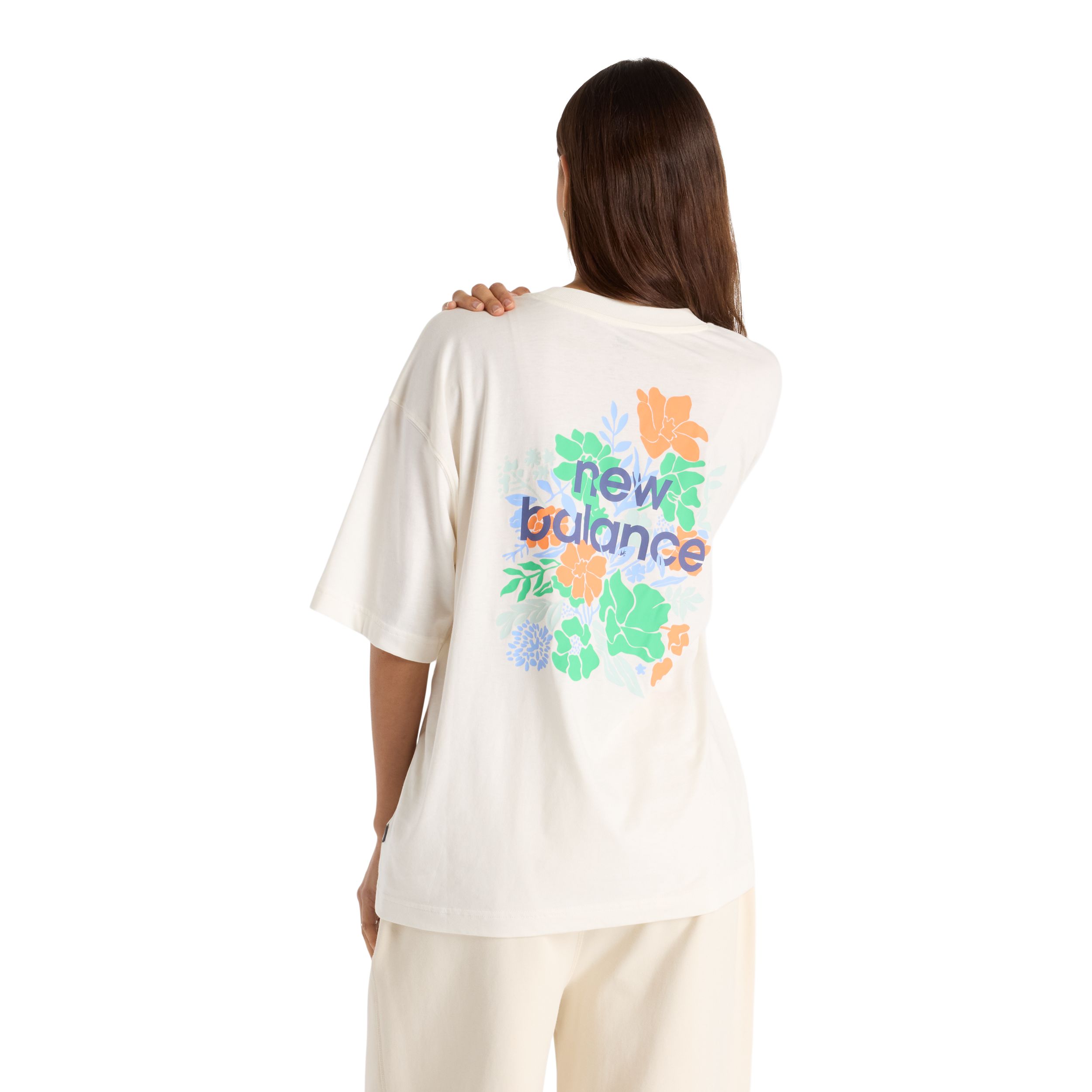New Balance Women's Oversized Flower Graphic T-Shirt
