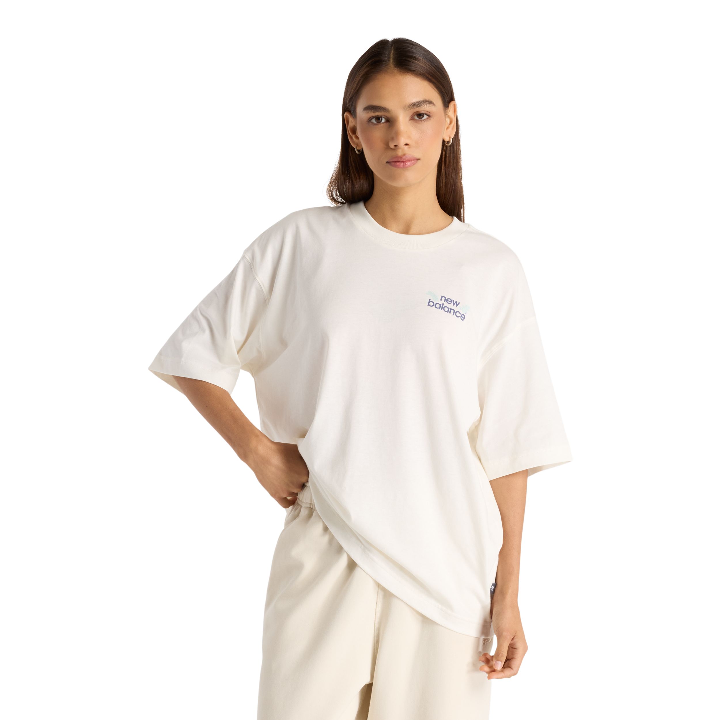 New Balance Women's Oversized Flower Graphic T-Shirt