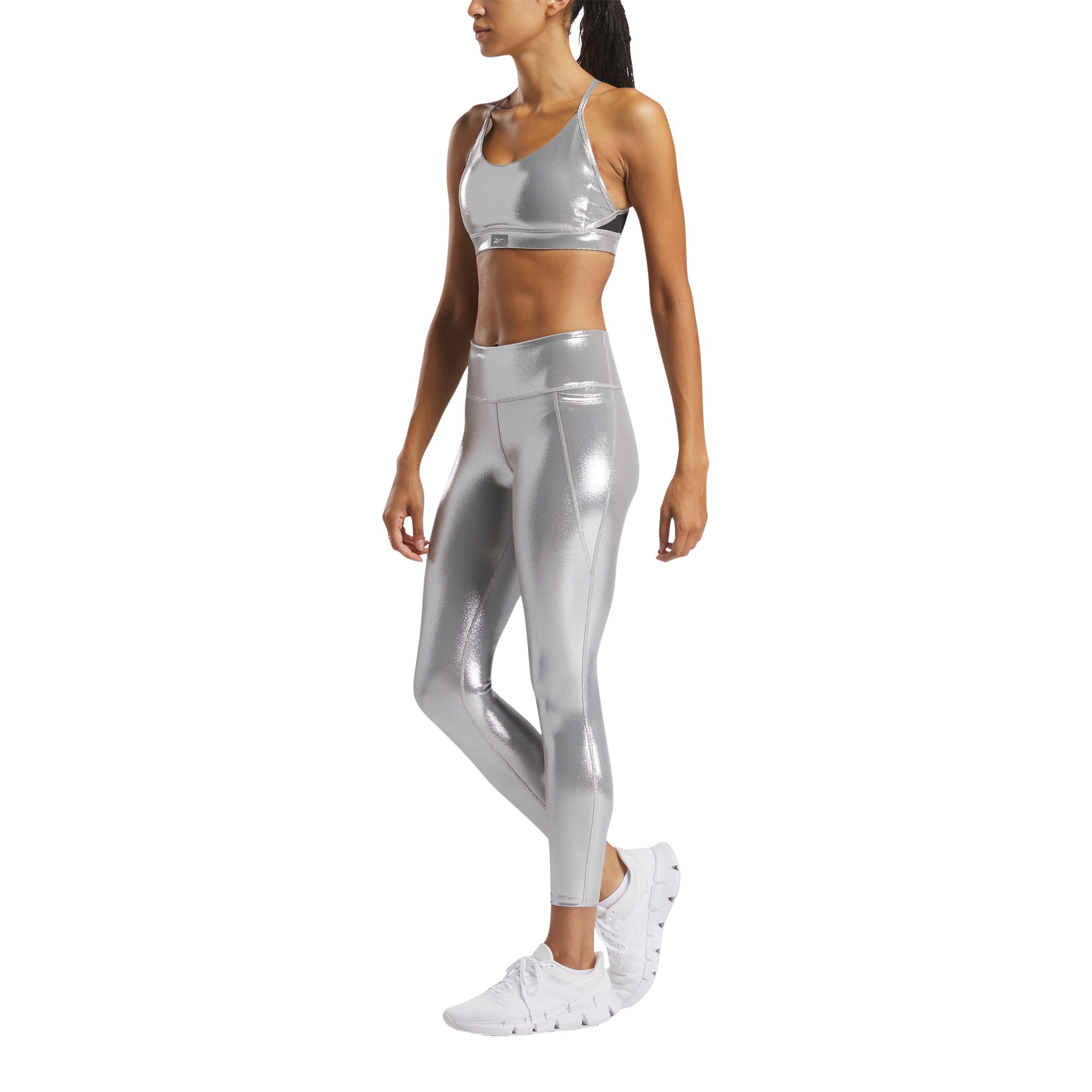 Reebok Women's Lux Chrome Strappy Sports Bra