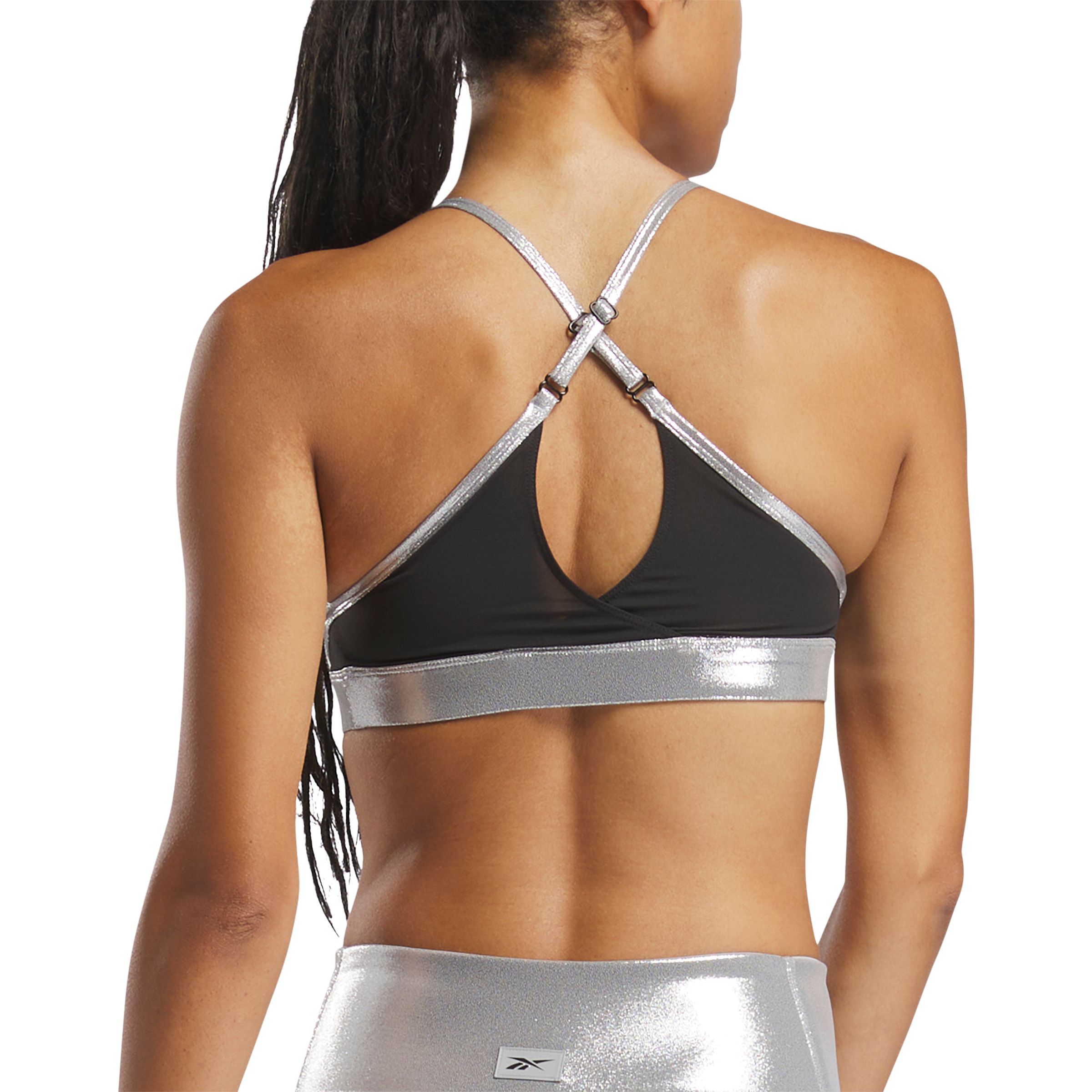 Reebok Women's Lux Chrome Strappy Sports Bra