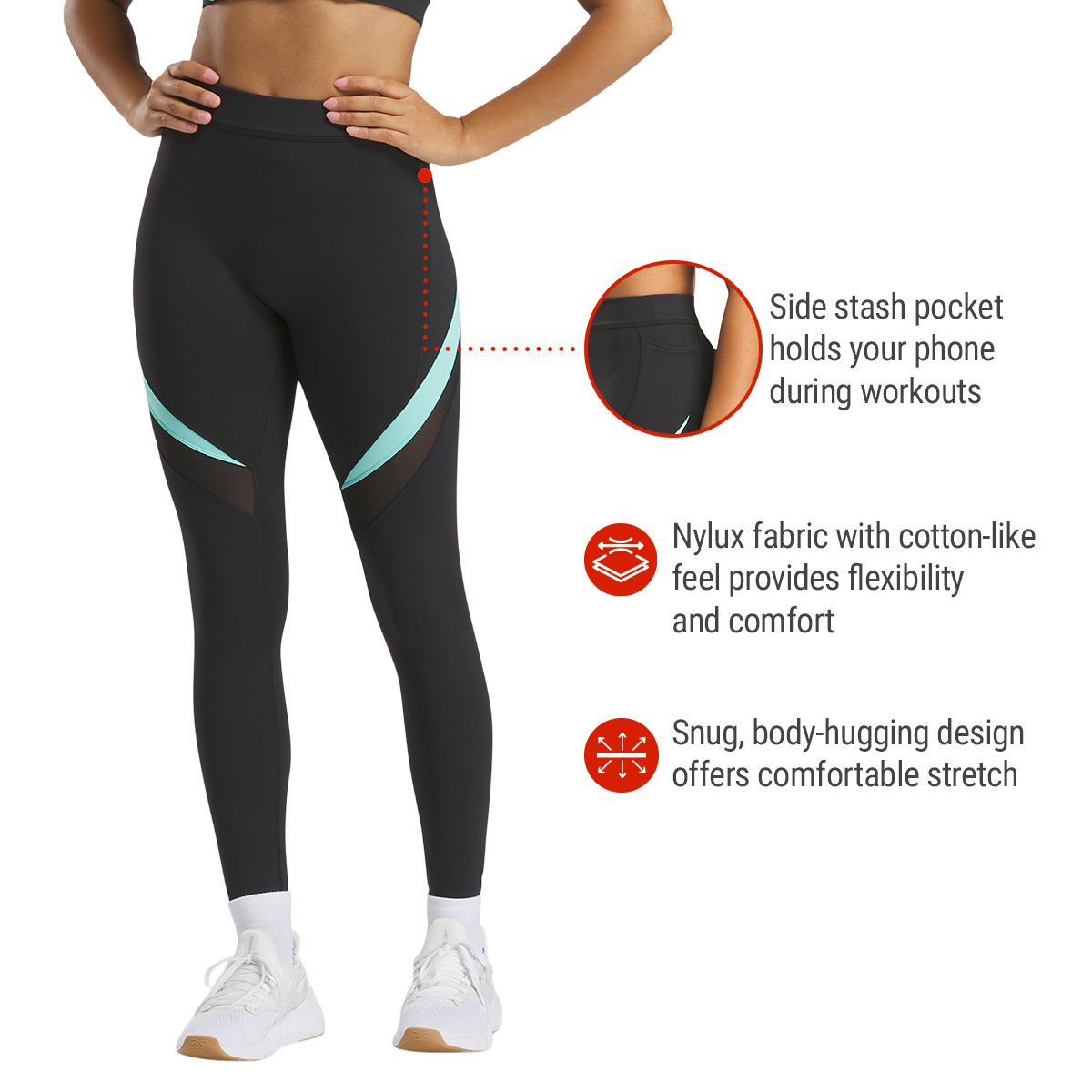Reebok Women's Lux High Rise 7/8 Tights