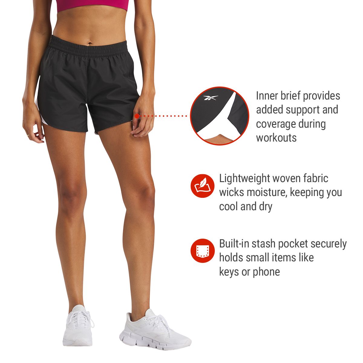 Reebok Women's Identity Training Woven Shorts