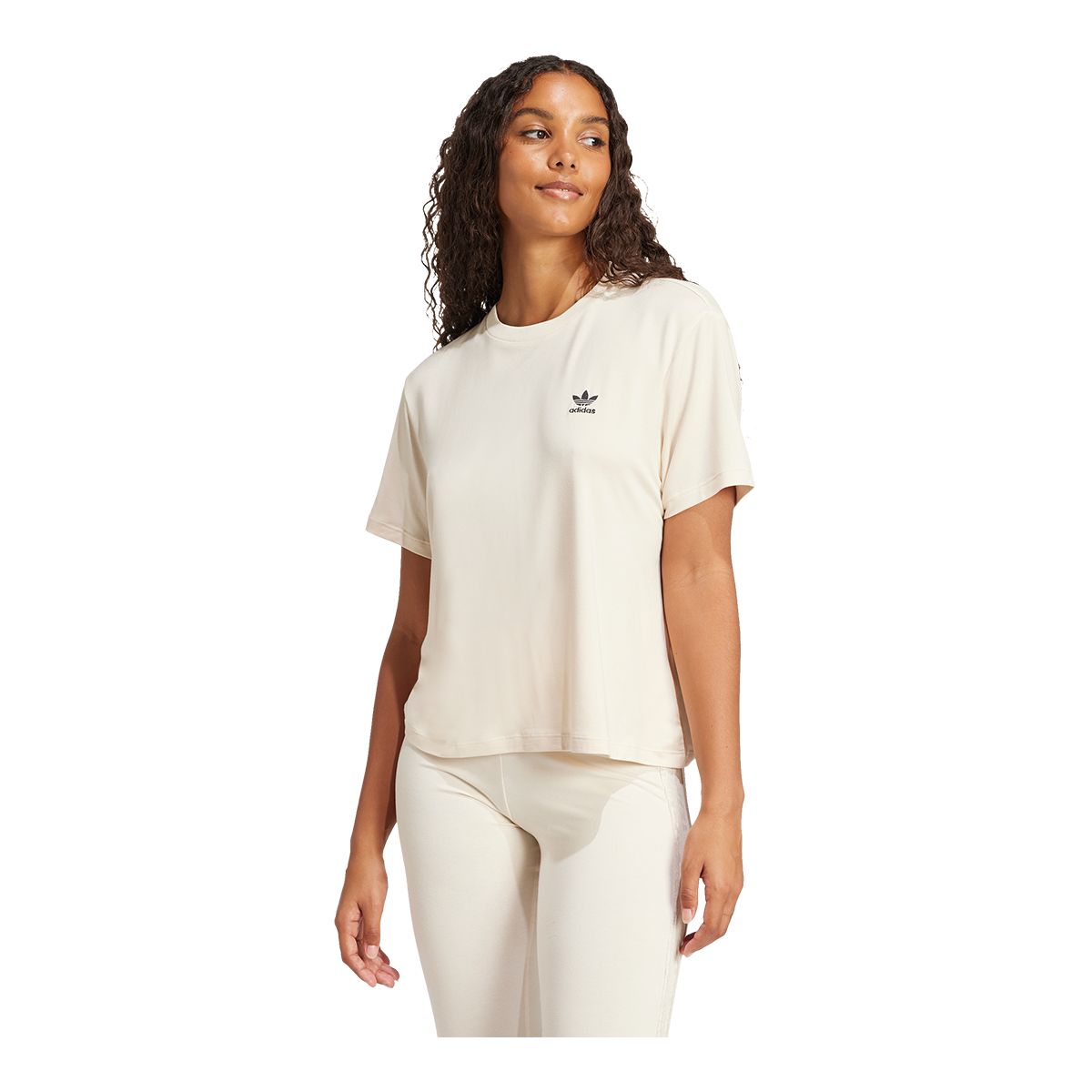 ★ adidas★ Snake Baby Tee Wonderwhite JI8407 adidas Snakeskin 3-Stripes Baby Tee - White | adidas UAE