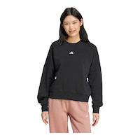 adidas Women's Sportswear Fleece Sweatshirt Front_Flat