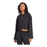 adidas Originals Women's Essentials Ribbed Long Sleeve Shirt Front_Three_Fourths_Angled_Left
