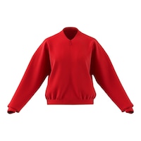 adidas Women's Sportswear Essentials Fleece Bomber Jacket Front_Flat