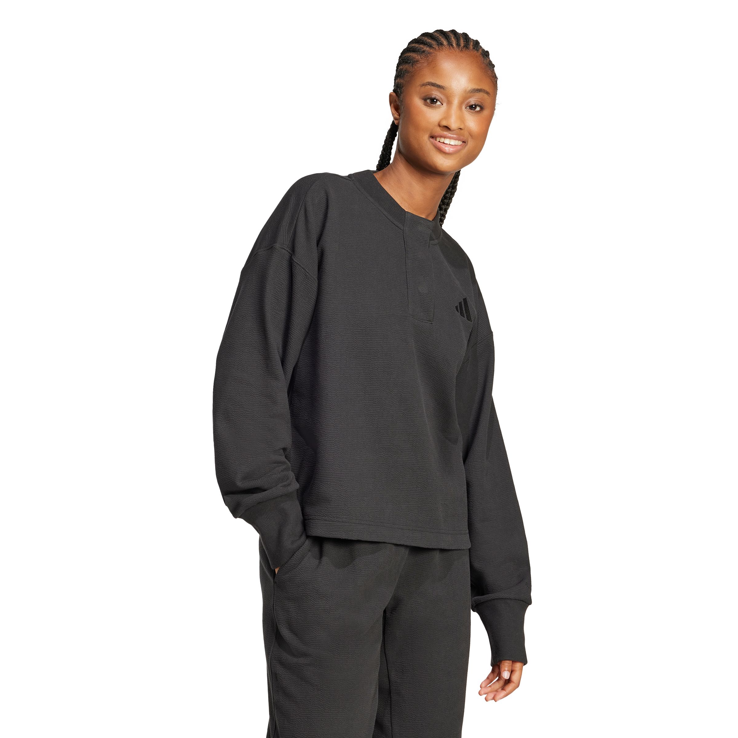 adidas Women's Sportswear ALL SZN Waffle Long Sleeve Shirt