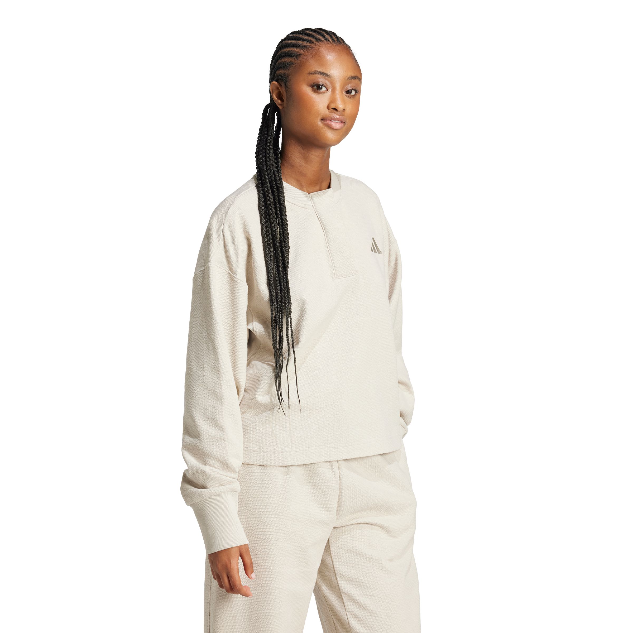 adidas Women's Sportswear ALL SZN Waffle Long Sleeve Shirt