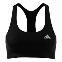 adidas Women's Train Powerimpact Rib Sports Bra Front_Flat