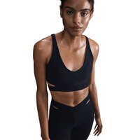 Nike Women's Zenvy Medium Rib Sports Bra Front_Flat