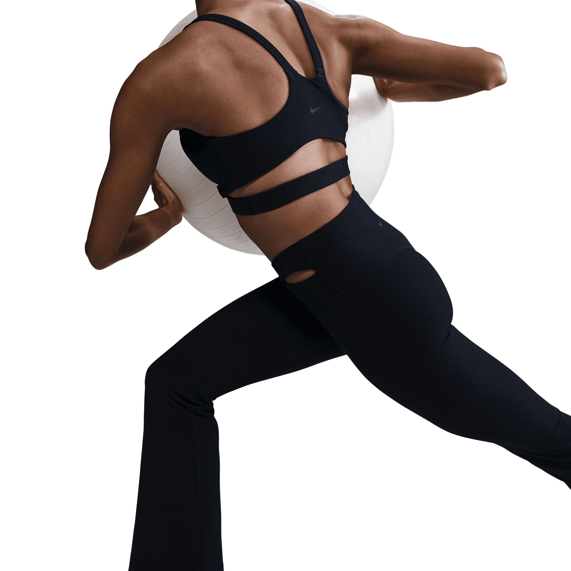 Nike Women's Zenvy High Rise Rib Squat-Proof Workout Tights