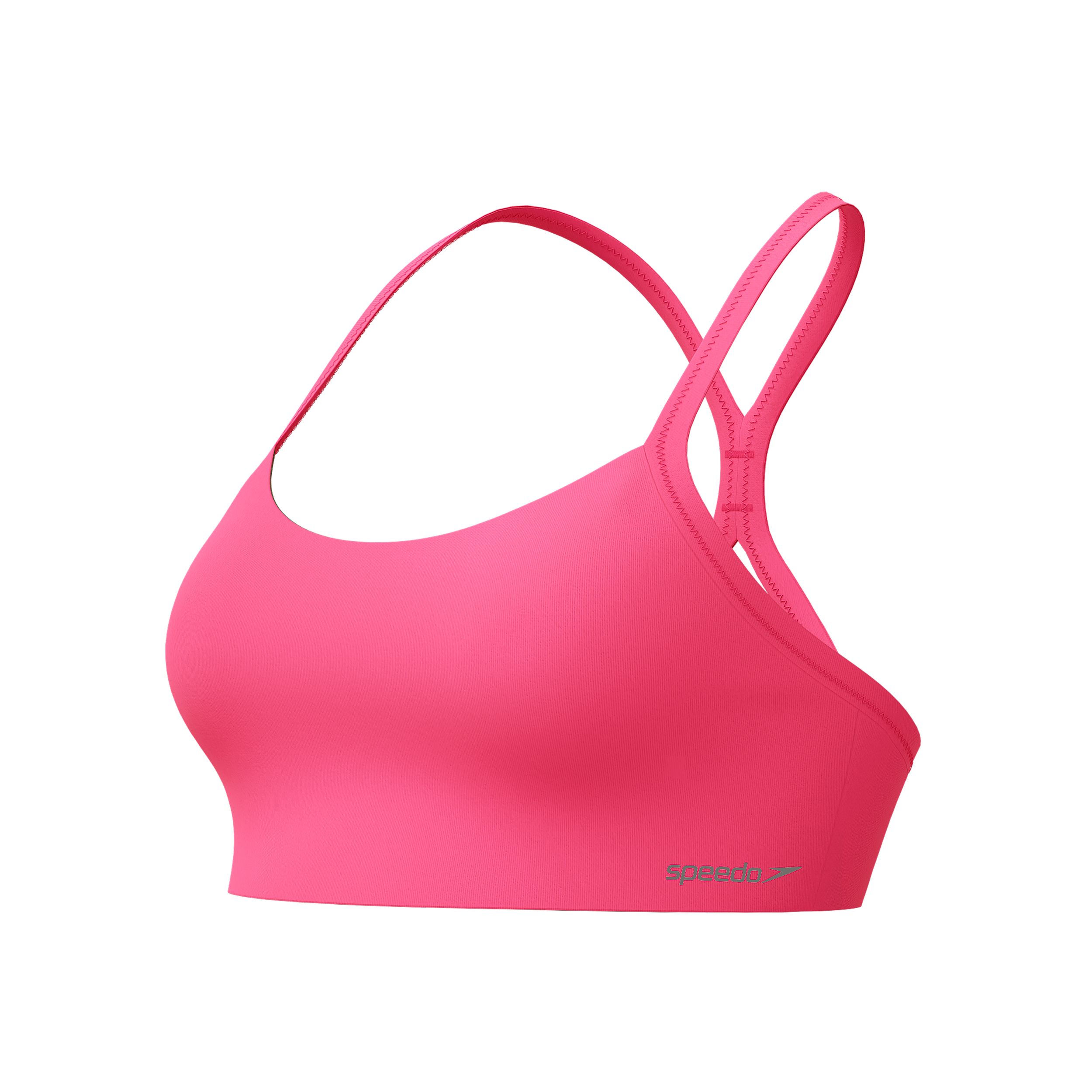 Speedo Women's Solid Racerback Two Piece Swim Top