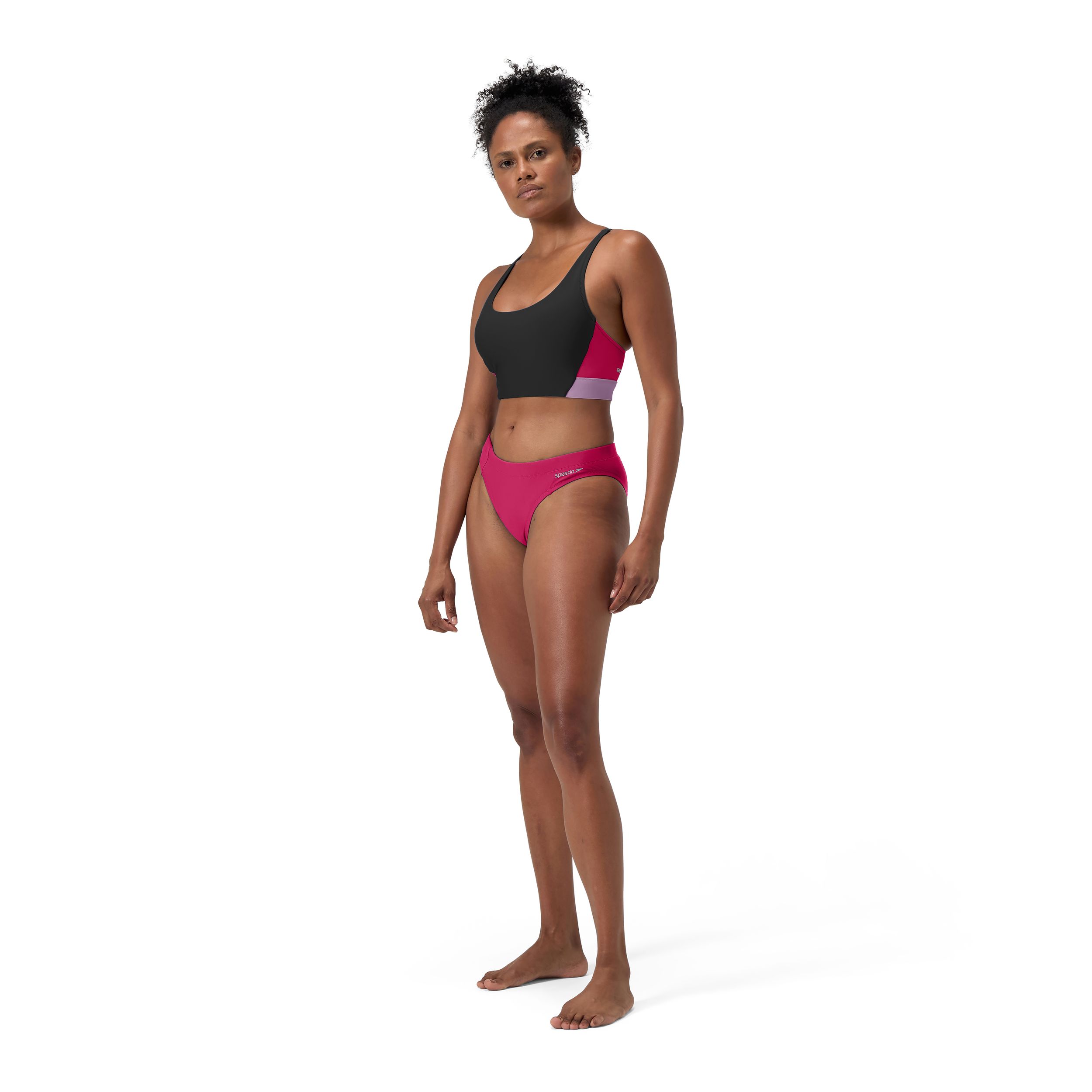 Speedo Women's Colorblock Two Piece Swim Top