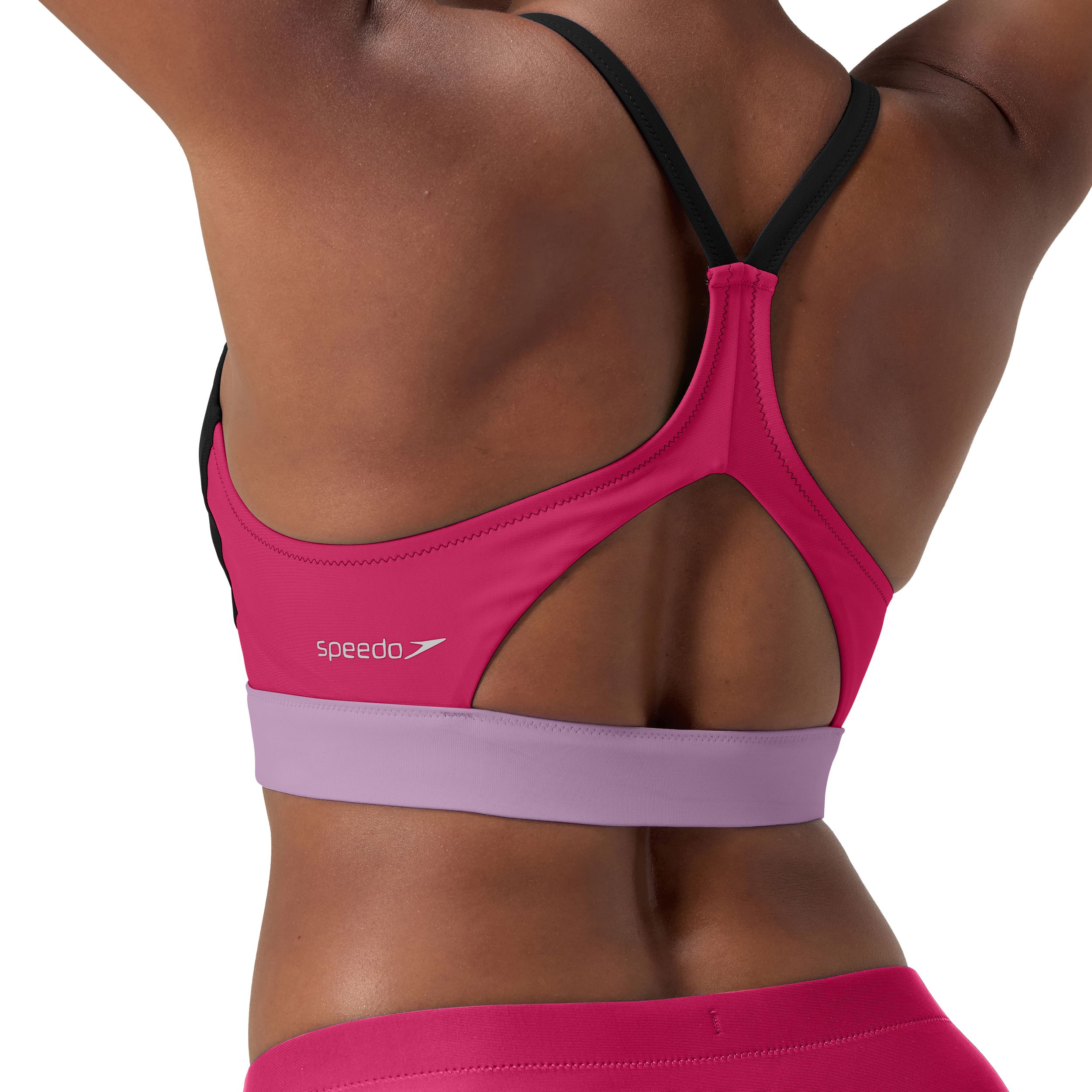 Speedo Women's Colorblock Two Piece Swim Top