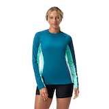 Speedo Women's Long Sleeve Swim Top Front_Flat