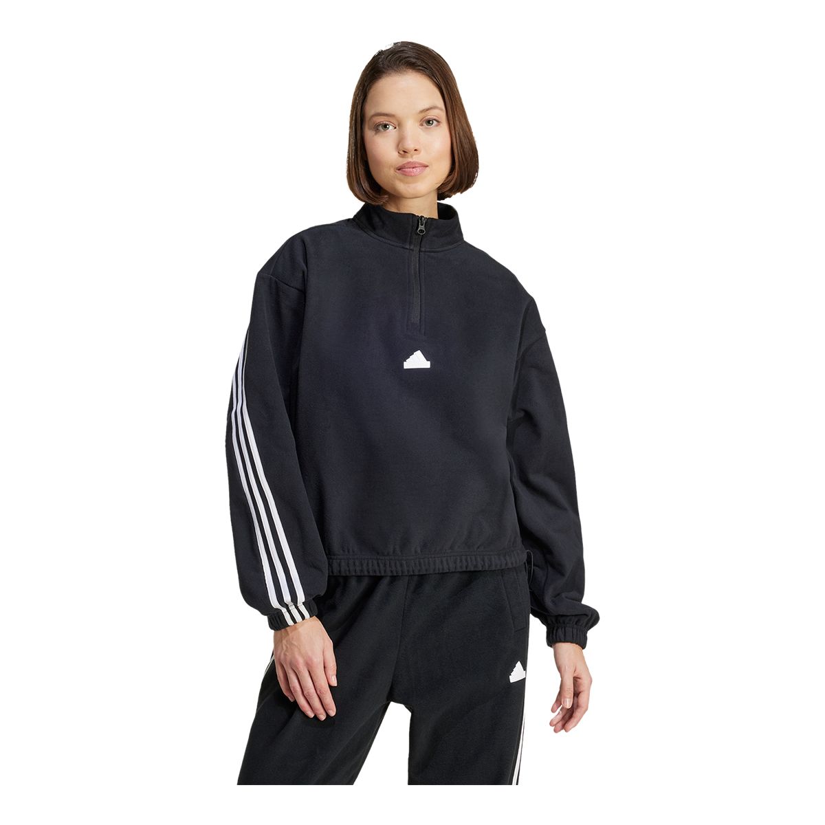 adidas Women's Future Icons Polar 1/4 Zip Fleece Top