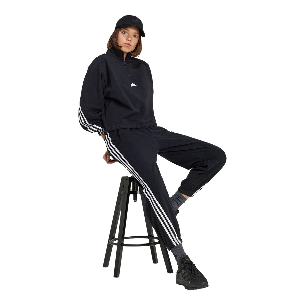 adidas Women's Future Icons Polar 1/4 Zip Fleece Top