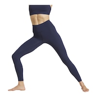 adidas Women's All Me 7/8 Training Leggings Front_Three_Fourths_Angled_Left