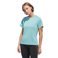 adidas Women's Designed For Training T Shirt Front_Angled_Left