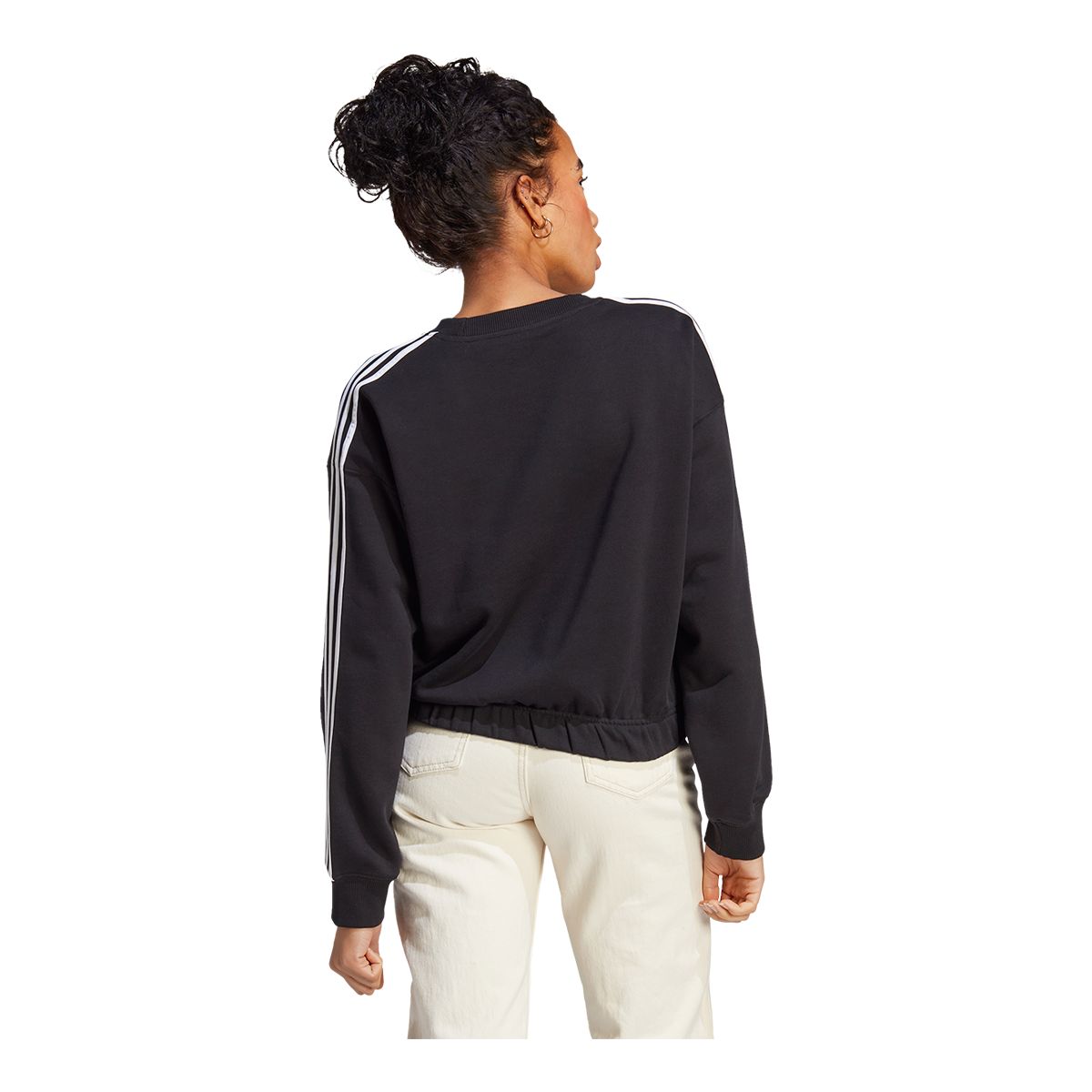 adidas Women's 3-Stripe Crop Sweatshirt