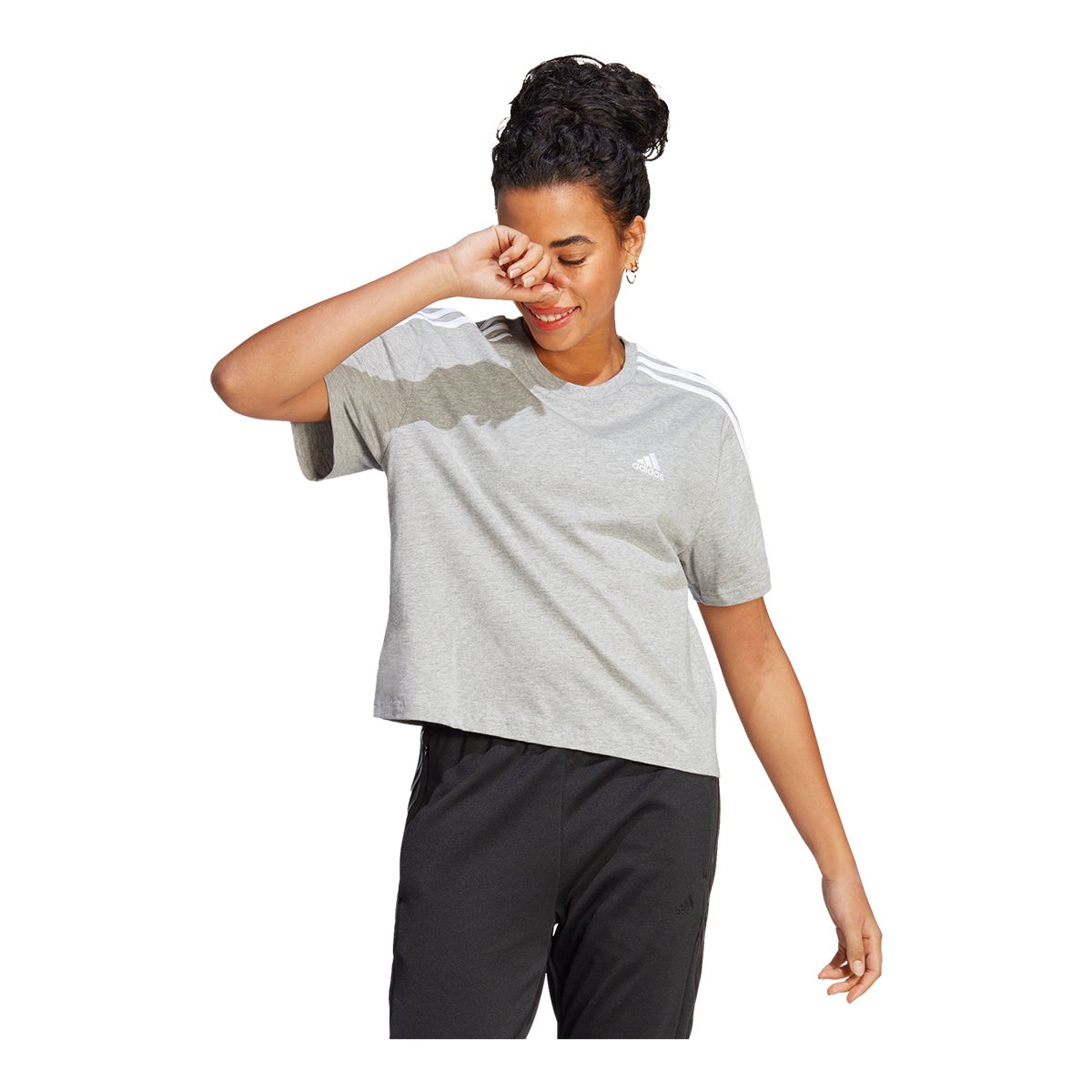 adidas Women's 3-Stripe Crop Top