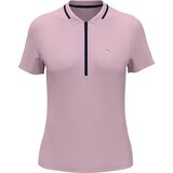 Original Penguin Women's Rib Zip Polo T Shirt Front_Flat