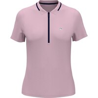 Original Penguin Women's Rib Zip Polo T Shirt Front_Flat