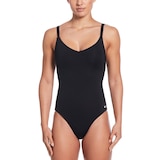 Nike Women's Essential V Neck One Piece Swimsuit Front_Flat