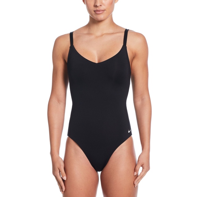 Nike Women's Essential V Neck One Piece Swimsuit