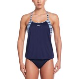 Nike Women's Off Stripe Layered Tankini Top Front_Flat