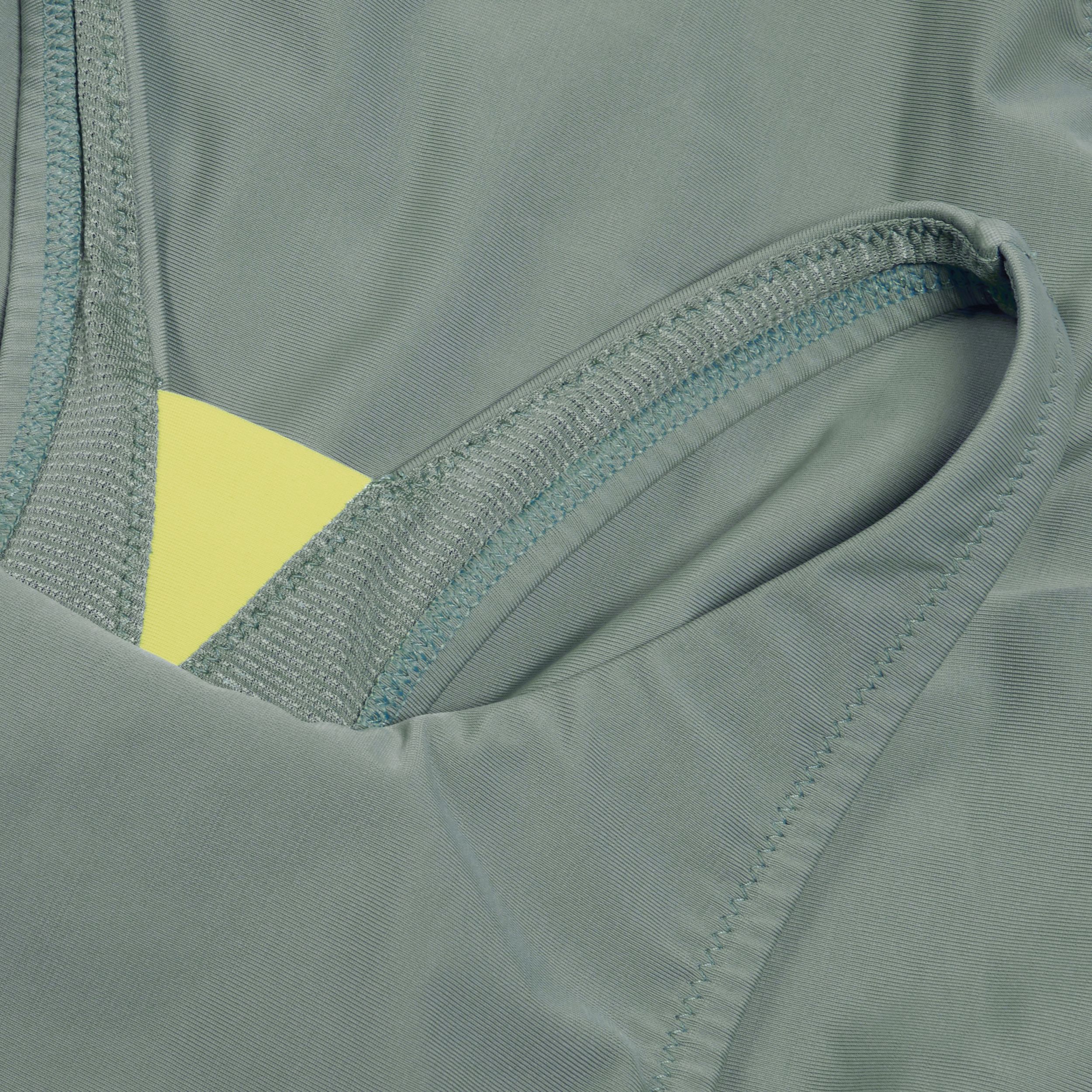 Speedo Women's Mesh Solid High Neck One Piece Swimsuit