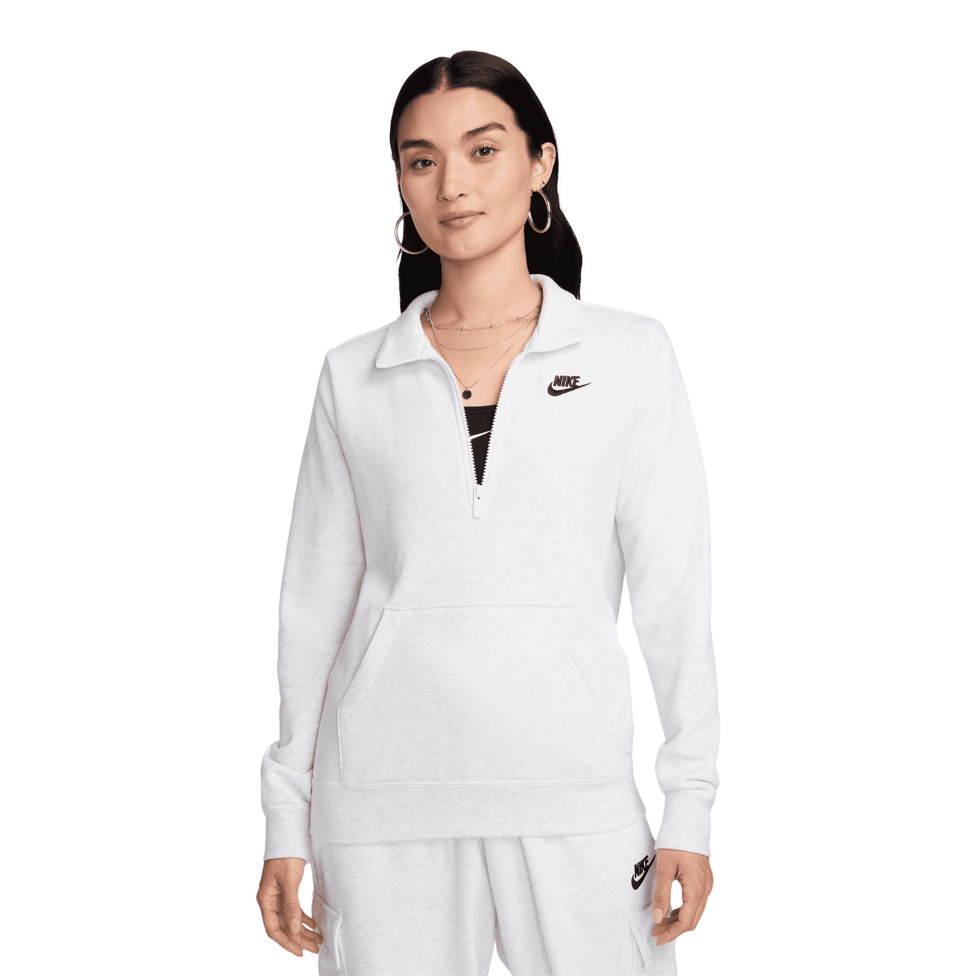 womens nike quarter zip fleece