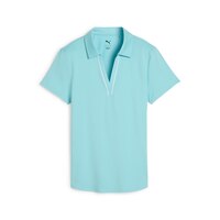 PUMA Women's Cloudspun Piped Polo T Shirt Front_Flat