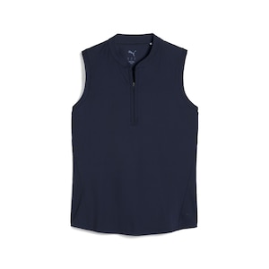 PUMA Women's Aerlon Mock Sleeveless Polo T Shirt