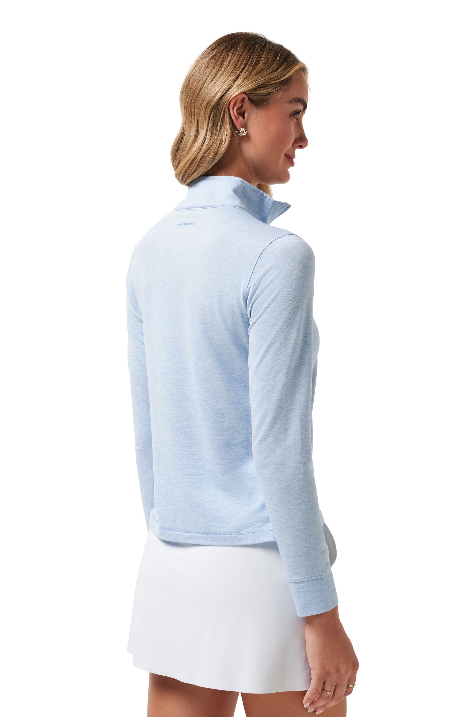 TravisMathew Women's Featherweight Zip Polo Top