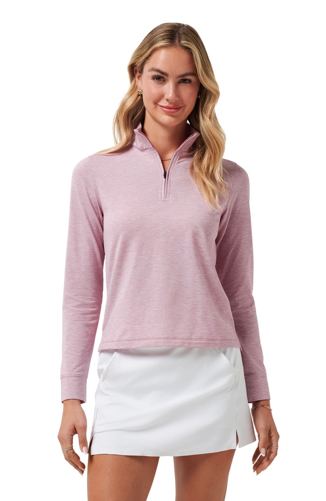 TravisMathew Women's Featherweight Zip Polo Top
