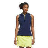 adidas Golf Women's Ultimate365 Zip Polo Tank Front_Flat