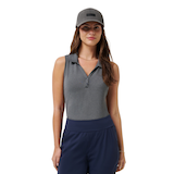 TravisMathew Women's Featherweight Polo Tank Front_Flat
