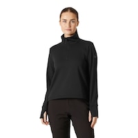 Helly Hansen Women's Versalite Cinched Fleece Pullover Top Front_Angled_Left