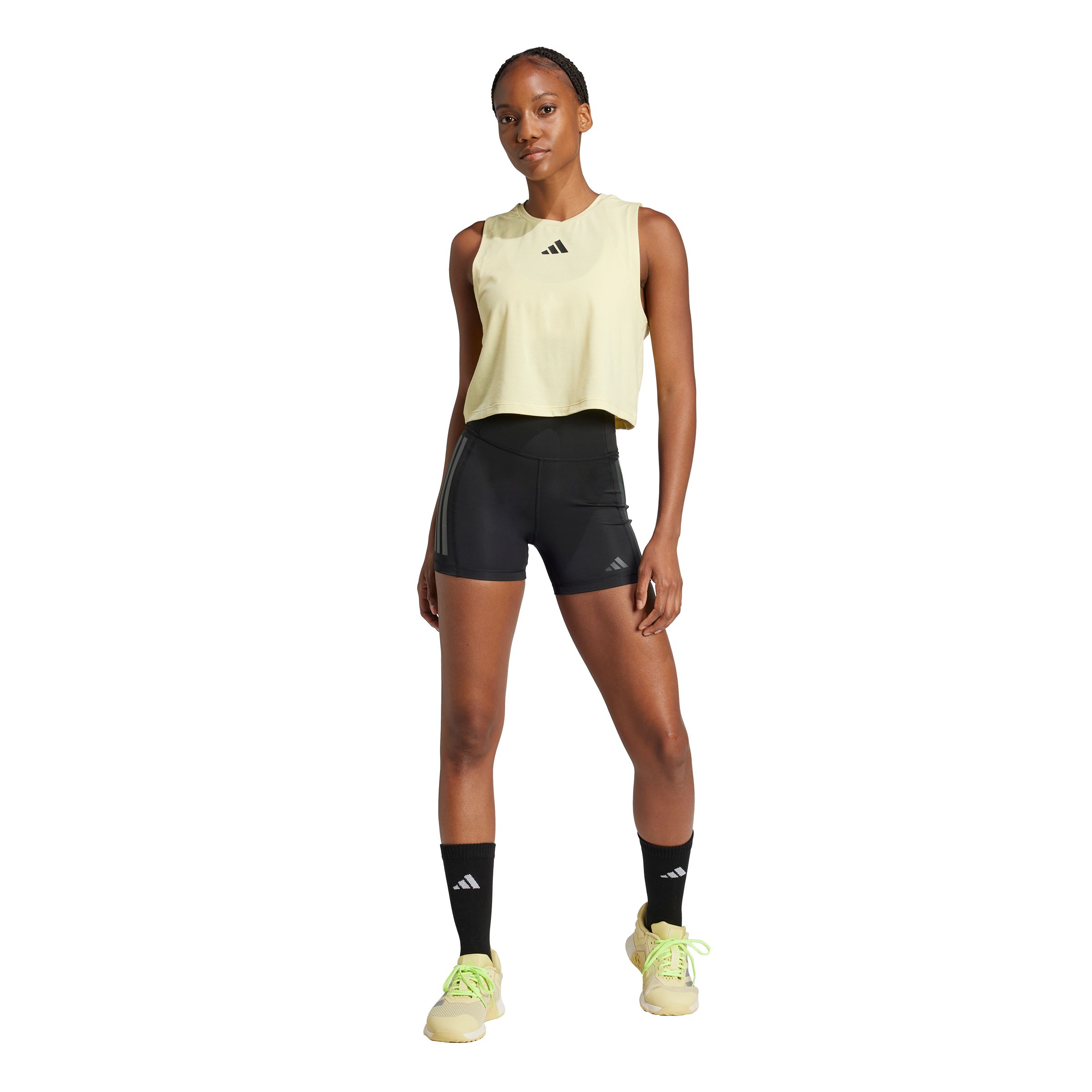 adidas Women's Train Optime 3-Stripe Shorts