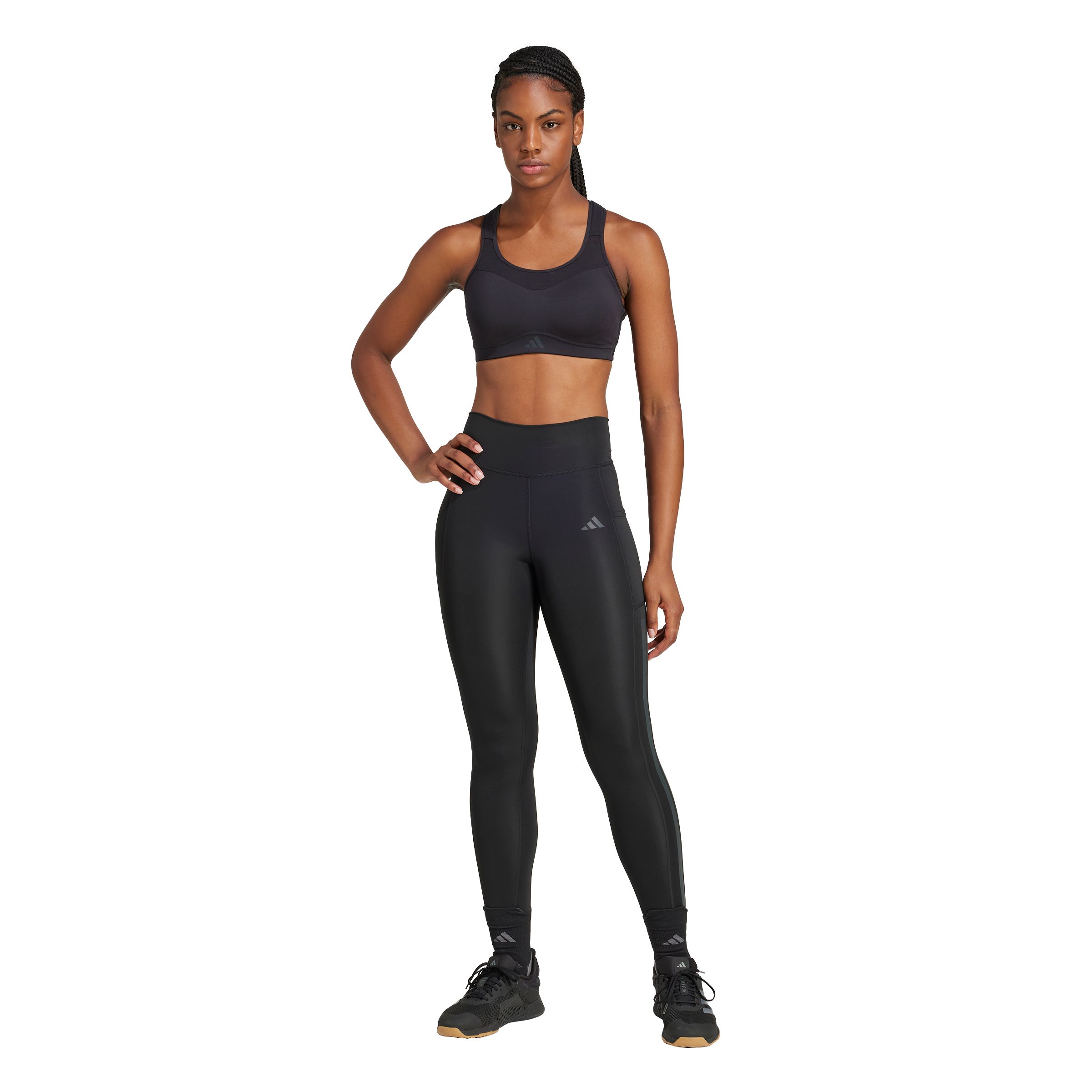 adidas Women's Training Optime 3-stripe Training Tights